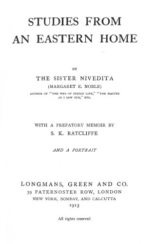 Studies from an Eastern home by Sister Niveditha - Frank Parlato Jr.